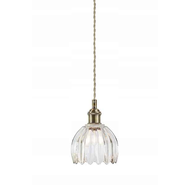Závěsná lampa se skleněným víčkem klasická Gota 1xE14 109136 Markslojd