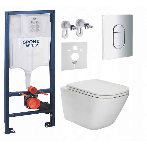 7v1 Podomítkový Wc Set Stelaz Grohe Wc Mísa Rim Roca Gap Tlačítko