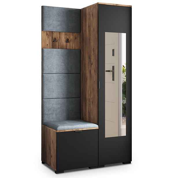 MASSENO MODERNÍ PŘEDSÍŇOVÁ SESTAVA VIRA, 95/181/51 cm, dub Lefkas