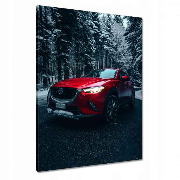Obrazy 60x80 Červená Mazda Auto