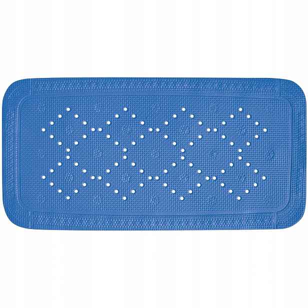 Spirella protiskluzová podložka do vany Alaska, modrá, Pvc, 71 x 36 cm