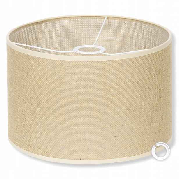 Stínidlo Válec pro stojací závěsnou lampu Juta 35 cm