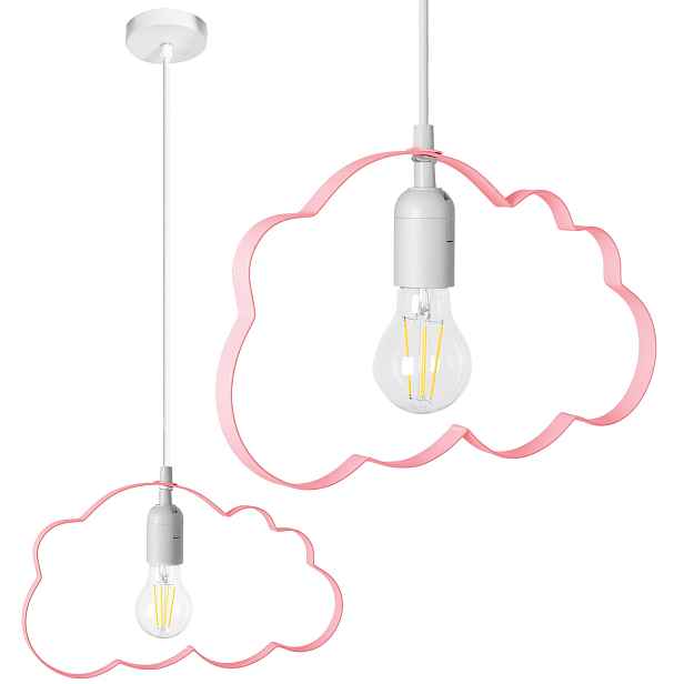 Stropní svítidlo TooLight Cloudie světle růžová