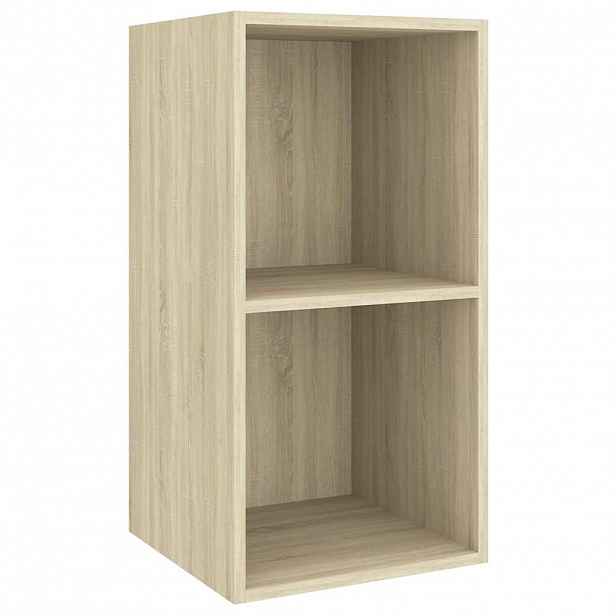 vidaXL Nástěnná TV skříňka dub sonoma 37 x 37 x 72 cm kompozitní dřevo