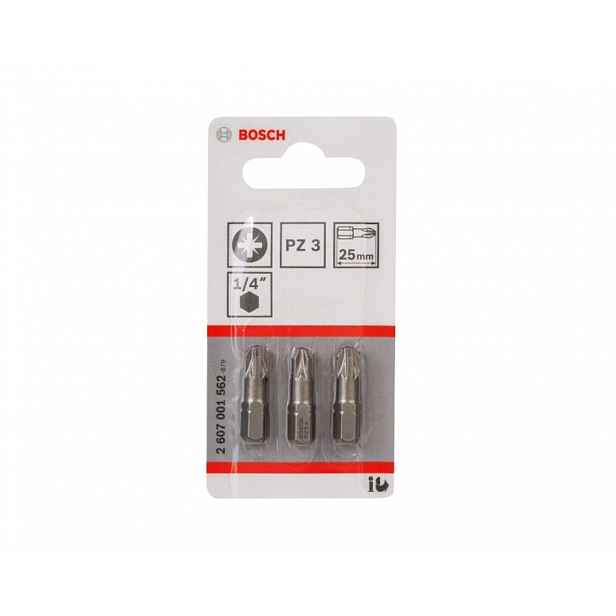 Bosch - Sada bitů PZ3, délka 25 mm, 3 ks 2607001562