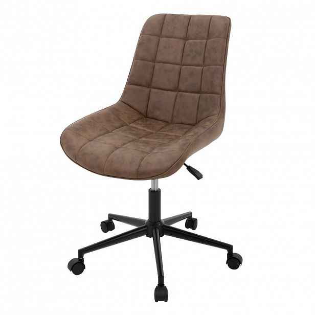 ML-DESIGN KANCELÁŘSKÁ ŽIDLE Umělá kůže hnědá