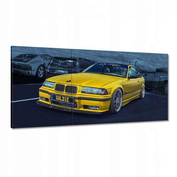 Obrazy 180x90 Zlaté auto Bmw Auto