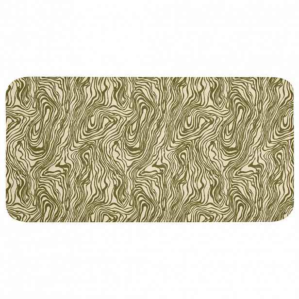 OnlyWow KOUPELNOVÁ PŘEDLOŽKA Abstraktní - Mramor - Zelený 120x60 cm