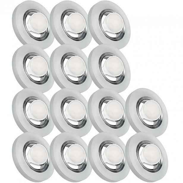 14X Skleněná Zapuštěná Lampa S Velmi Silným Sklo 3W Led Žárovka