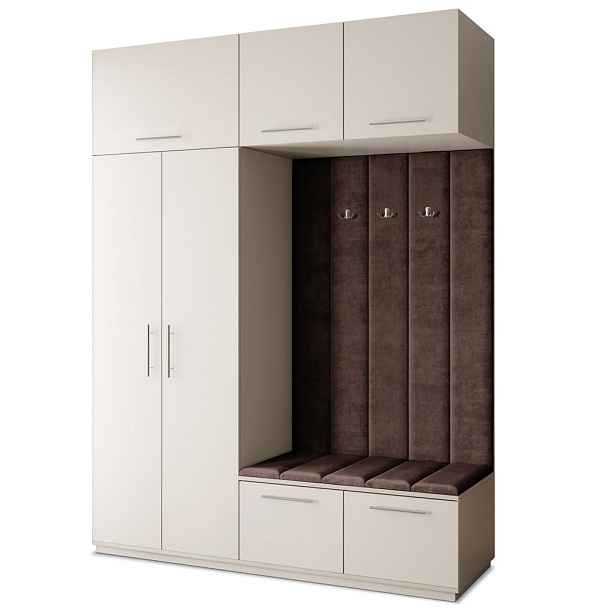 MASSENO MODERNÍ PŘEDSÍŇOVÁ SESTAVA REMA, 180/240/60 cm, kašmírová