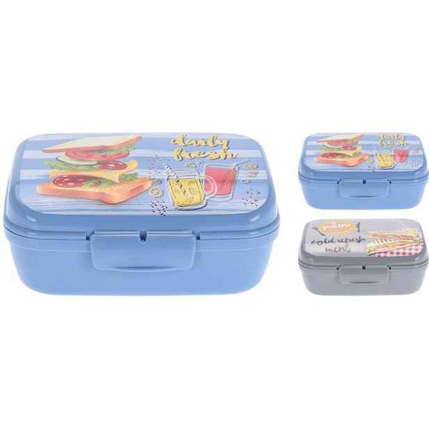 box 1,00l, 15,5x11,5x7,5cm, potisk, 2barvy dětský, plast