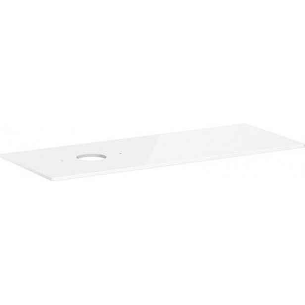 Deska pod umyvadlo Hansgrohe Xelu Q 136x1,6x55 cm vysoce lesklá bílá 54116050
