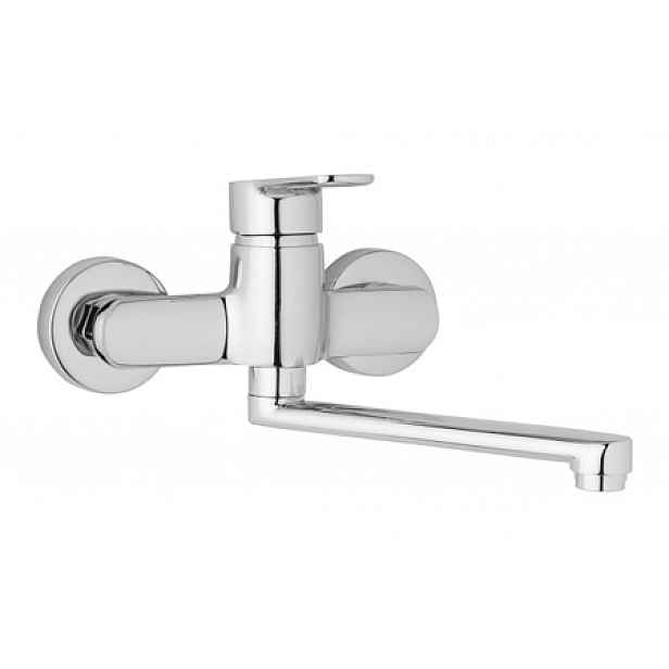 JB Sanitary MIRAM M103510 - Nástěnná dřezová a umyvadlová baterie MIRAM 150 mm; ramínko 300 mm, rozteč 150 mm