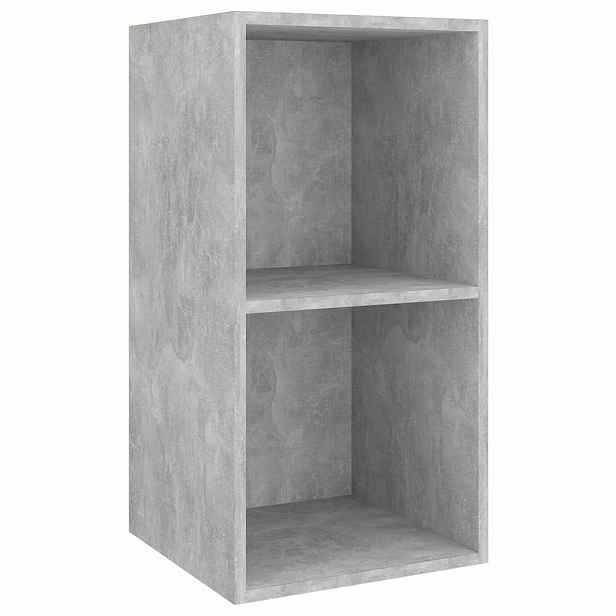 vidaXL Nástěnná TV skříňka betonově šedá 37x37x72 cm kompozitní dřevo