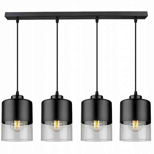 Závěsná Led stropní lampa Stropní Svítidlo Černá Loft Moderní E27