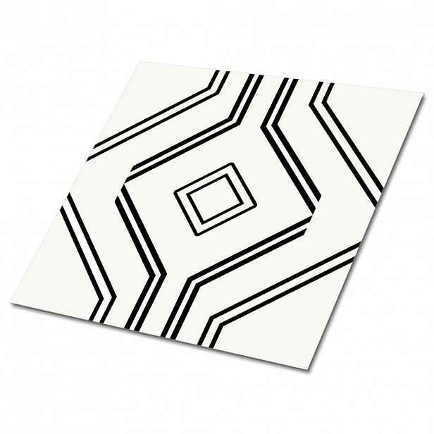 TULUP SAMOLEPICÍ OBKLADY NA STĚNU 9 ks 30x30 cm Geometrické linie