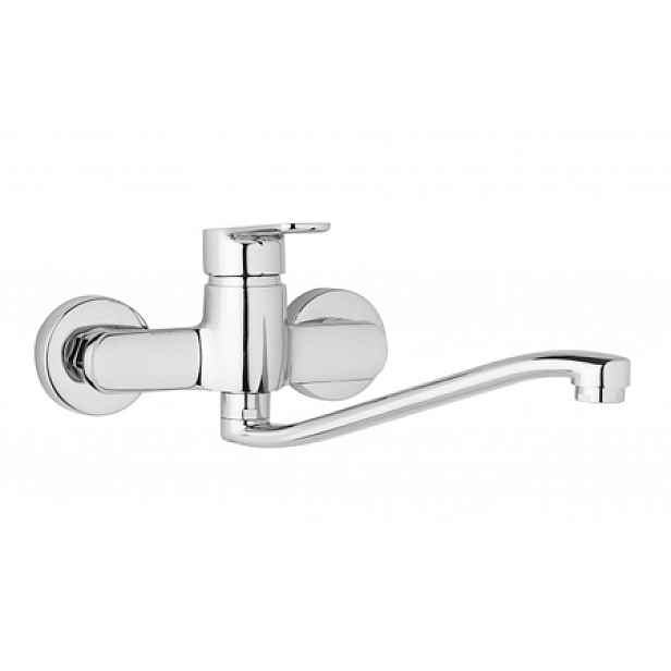 JB Sanitary MIRAM M103540 - Nástěnná dřezová a umyvadlová baterie MIRAM 150 mm; S ramínko 300 mm, rozteč 150 mm