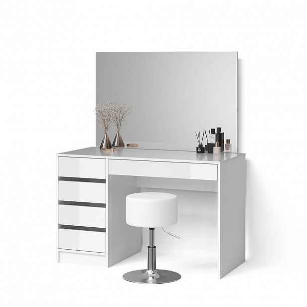 Livinity® TOALETNÍ STOLEK Imola Bílá 120 cm se stoličkou