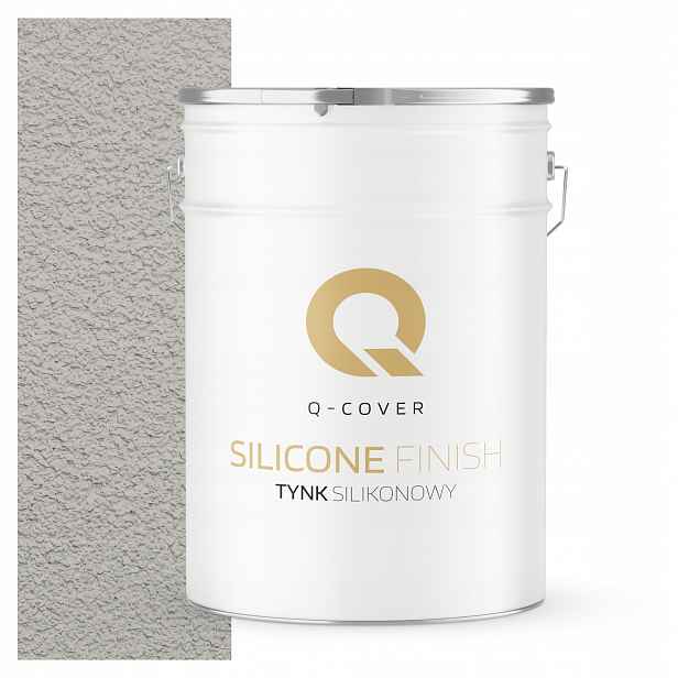 Silikonová Fasádní Omítka Barva Šedá Popelavá 25 Kg Granulace 1.5 mm F292