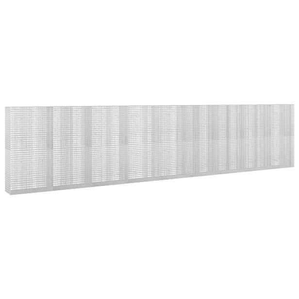 vidaXL Gabion s drátem 5 mm a síťkou 5x2,5 cm 900x50x200 cm