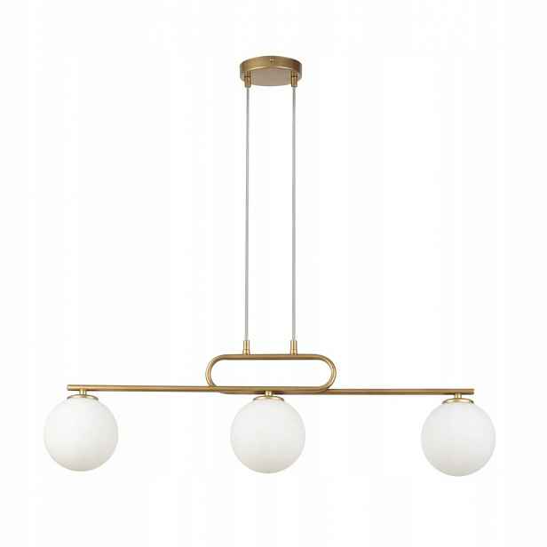 Závěsné svítidlo Zwis Tes Zlatý kov 3xG9 12W 80cm Sklo pro Sigma Lighting