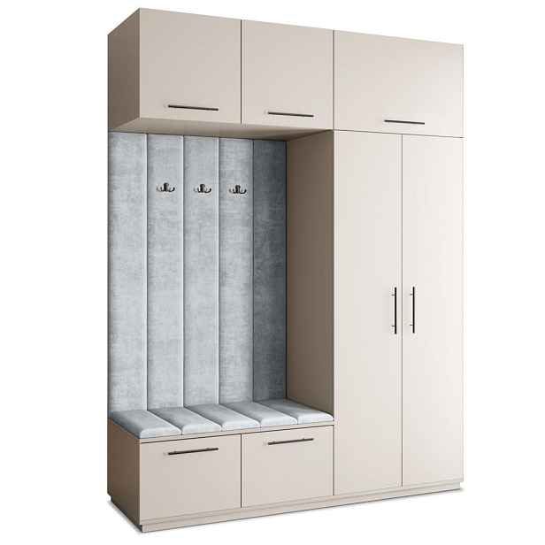 MASSENO MODERNÍ PŘEDSÍŇOVÁ SKŘÍŇ REMA, 180/240/60 cm, kašmírová