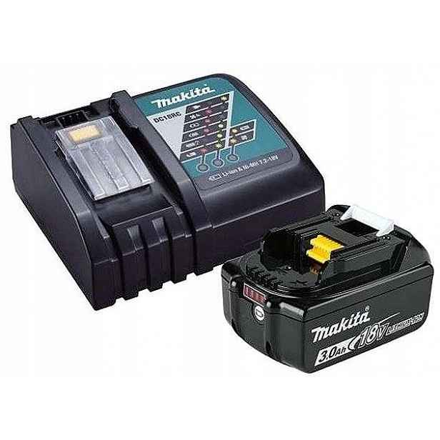 Makita Startovací Sada Pro Napájení Akumulátor 3,0 Ah Nabíječka DC18RC