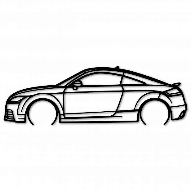 Obraz Ažurový Automobil Audi tt Rs Quatro 80 cm Nástěnná Dekorace Vozidlo Auto