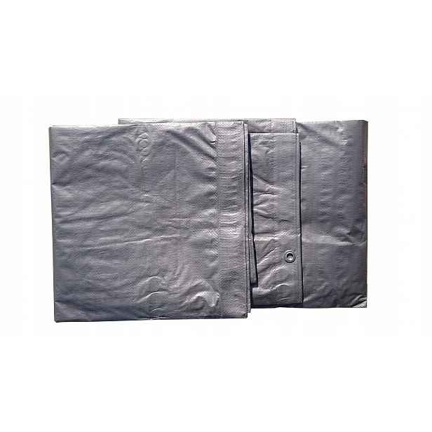 Plachta 6 m x 12 m Stříbrná plachta 120 g/m2 Plachta 6 x 12 m silná Voděodolná