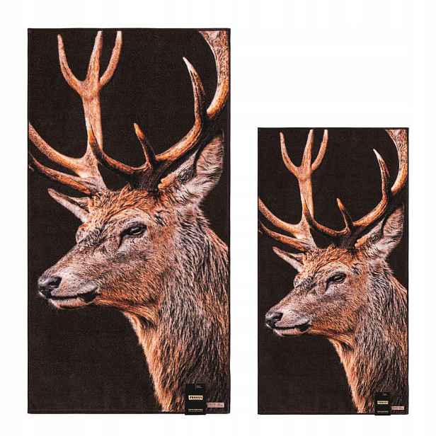 Sada loveckých ozdobných ručníků Zwoltex 50x100 cm 70x140 cm Jelen