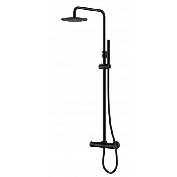 Steinberg 100 - Sprchový set s termostatem, průměr 20 cm, matná černá 100 2721 S