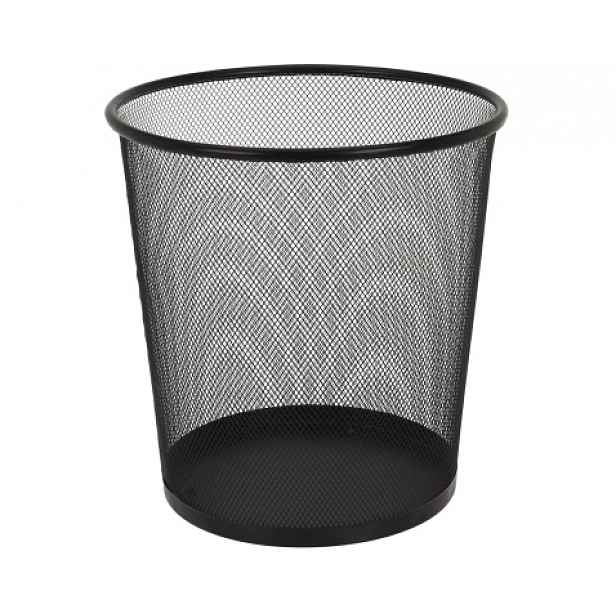 Odpadkový koš na papír 28 cm, černý kov