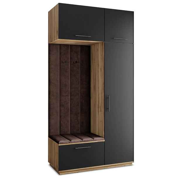 MASSENO MODERNÍ PŘEDSÍŇOVÁ SESTAVA REMA, 120/240/60 cm, dub Wotan