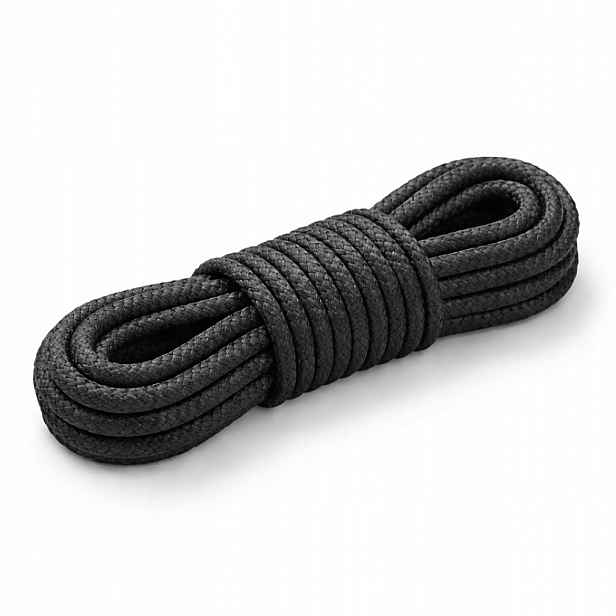 Polypropylenové lano černé 3 mm 16 pletené, 400 m, pletené