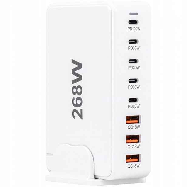 Usb dokovací stanice 268W bílá Tracon