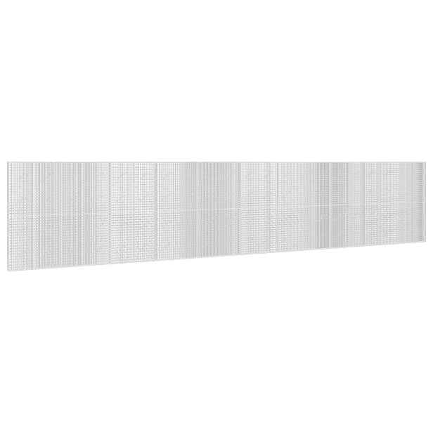 vidaXL Gabion s drátem 5 mm a síťkou 5x2,5 cm 1050x10x200 cm
