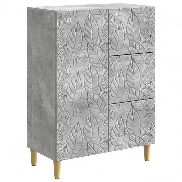 vidaXL Servírovací skříň Betonově šedá 66 x 34,5 x 90 cm