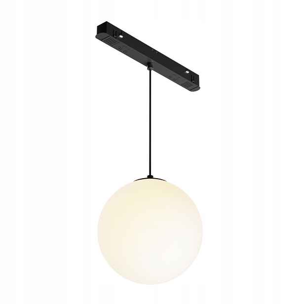 Maytoni Luna závěsná kolejnicová lampa černá Led koule 5W 3000K