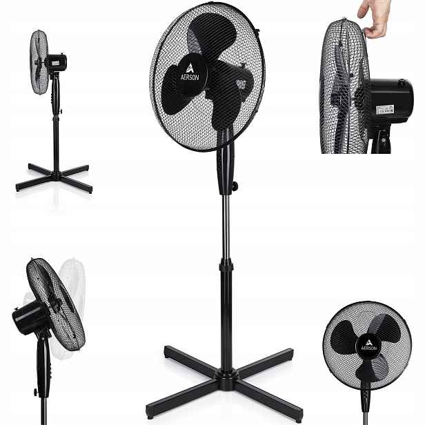 Podlahový ventilátor Aerson ASVTLT1S černý