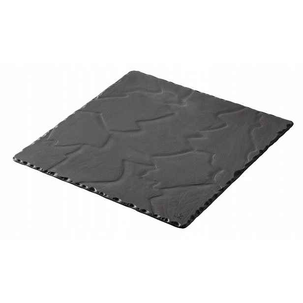 Revol Basalt Čtvercový talíř 20x20 cm černý