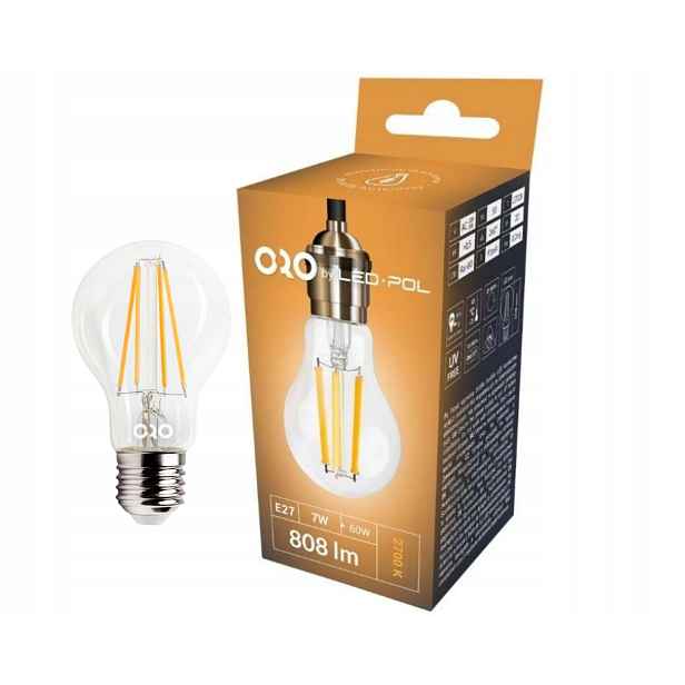 Sada 10 x Led Žárovka E27 Claro 7W 230V 808LM Teplé Světlo