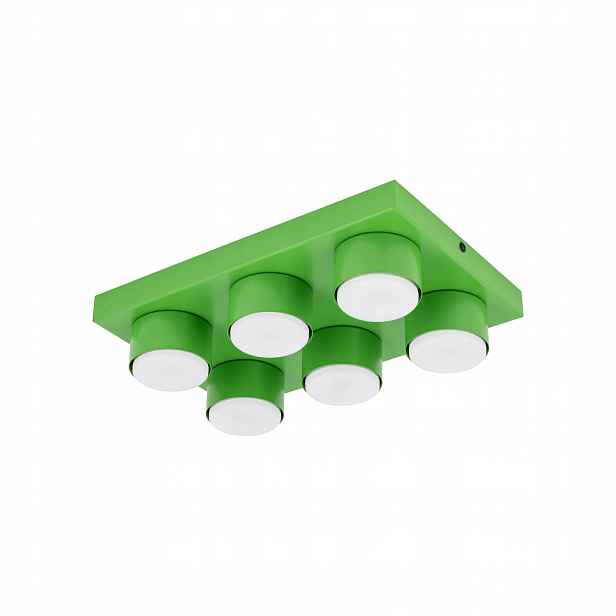 Stropní Svítidlo Stropní Svítidlo na omítku Zelená 6xGX53 11W Metal Brix Tk Lighting