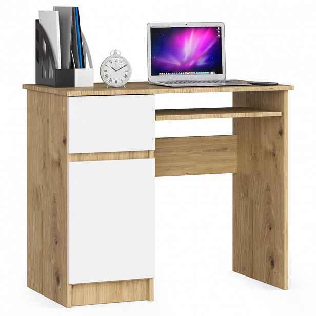 RAUMHIRSCH FURNITURE PSACÍ STŮL dub Artisan, bílá 77/90/50