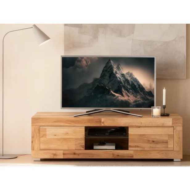 TV stolek s osvětlením Oakland 140 cm, dub montana