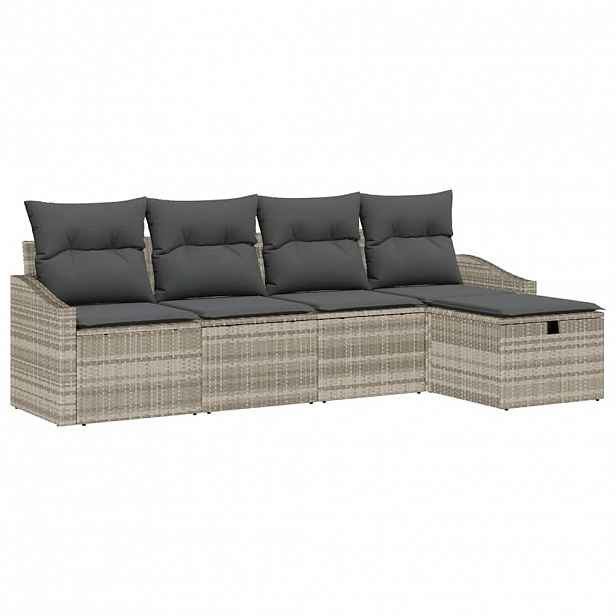 vidaXL Set pohovek 6 ks polyratan
