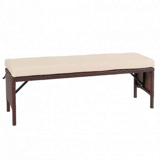 MCW POLY-RATTAN LAVICE Hnědá
