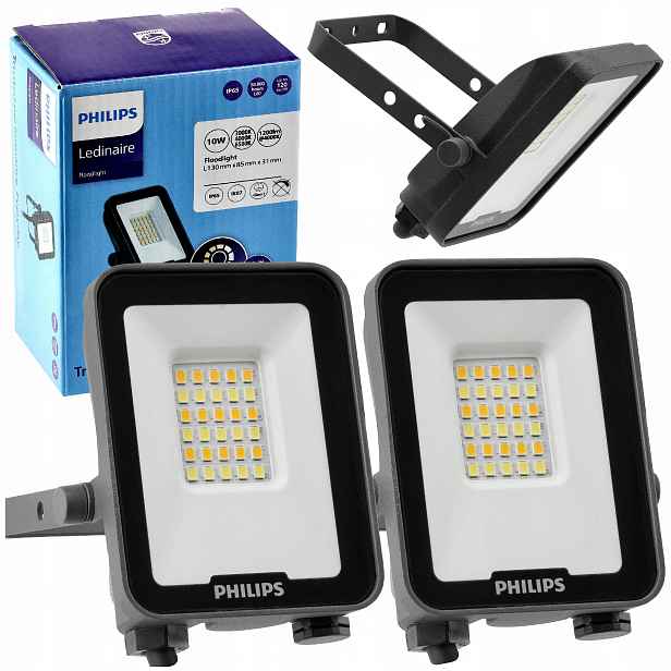 Philips Led reflektor 10W 1200lm Cct IP65 Lampa Ledinaire Venkovní x2