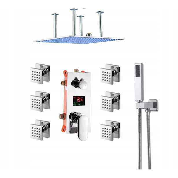 Podomítkový Set Hydromasážní Led Displej 60 cm