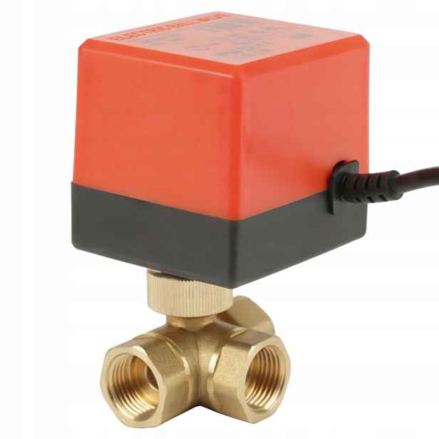 Tříventilový elektromagnetický ventil s pohonem 1/2 220V palec DN15