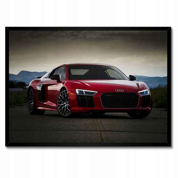 Plakáty v rámu 70x50 Červené Audi Quattro